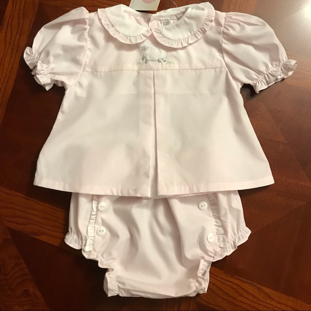 NWT Petit Ami Dress with diaper cover.